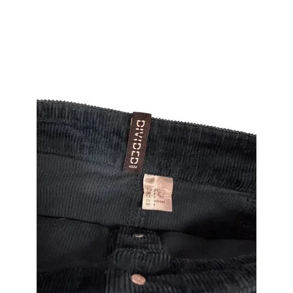 Dark Green Corduroy Skirt Small Preppy Old Money Button Pockets - Picture 3 of 4